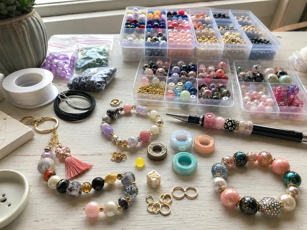 Selecting the right resin beads for your jewelry making projects: size, shape, openings and bulk stock.