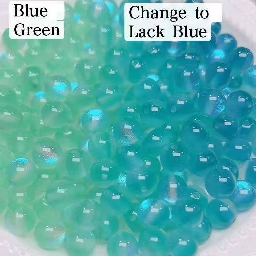 FS6034- 10Mm Optically Variable Glow-In-The-Dark Resin Beads