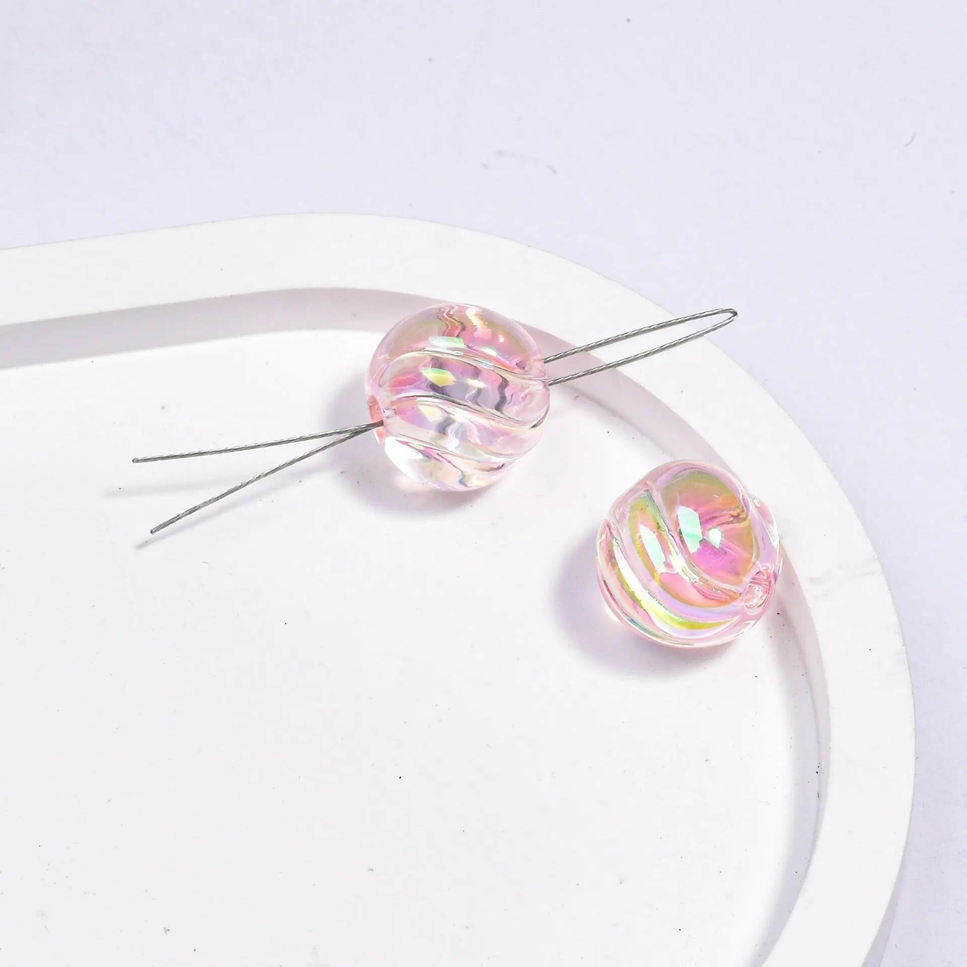 FS1735-16MM Clear Pumpkin Acrylic Beads Fit For Beadable Pens Zoe's DIY Shop