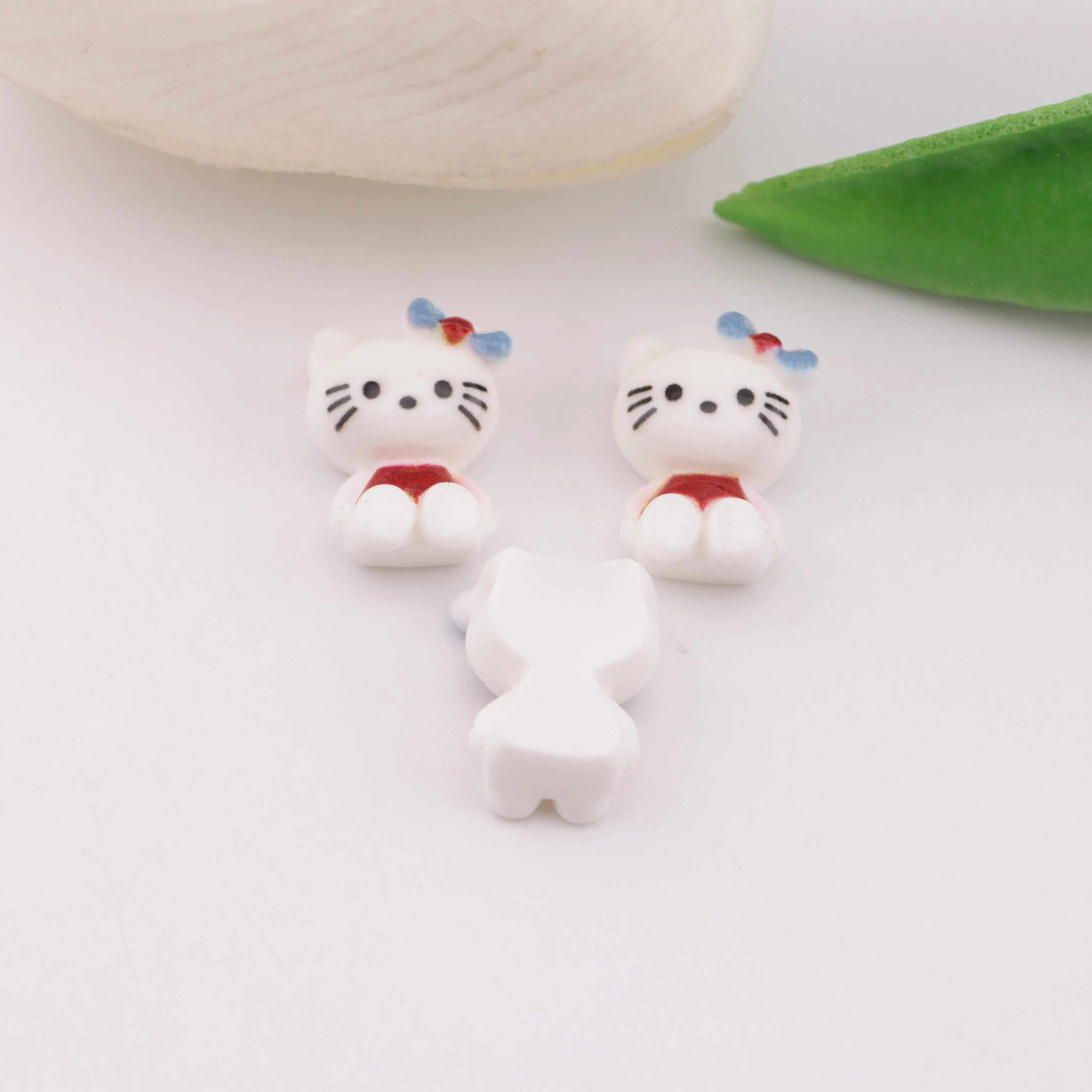 FS6311-10×14mm Hk Set Down Charms Sitting Kitty Patches - Zoe DIY Wholesale