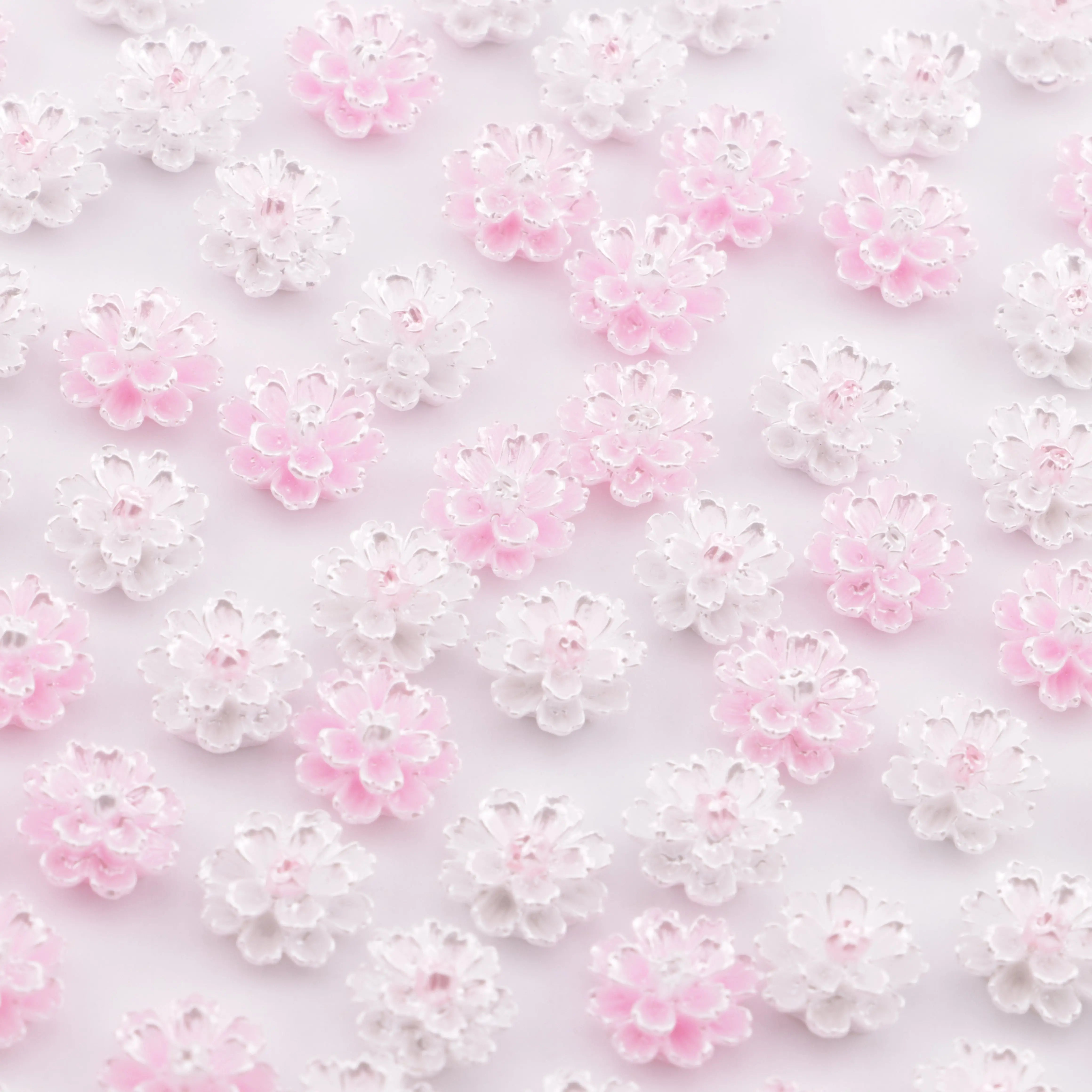 FS6162-12mm Luminous Hibiscus Flower Charms Glow-In-The-Dark Hibiscus Flower Patches For DIY project - Zoe DIY Wholesale