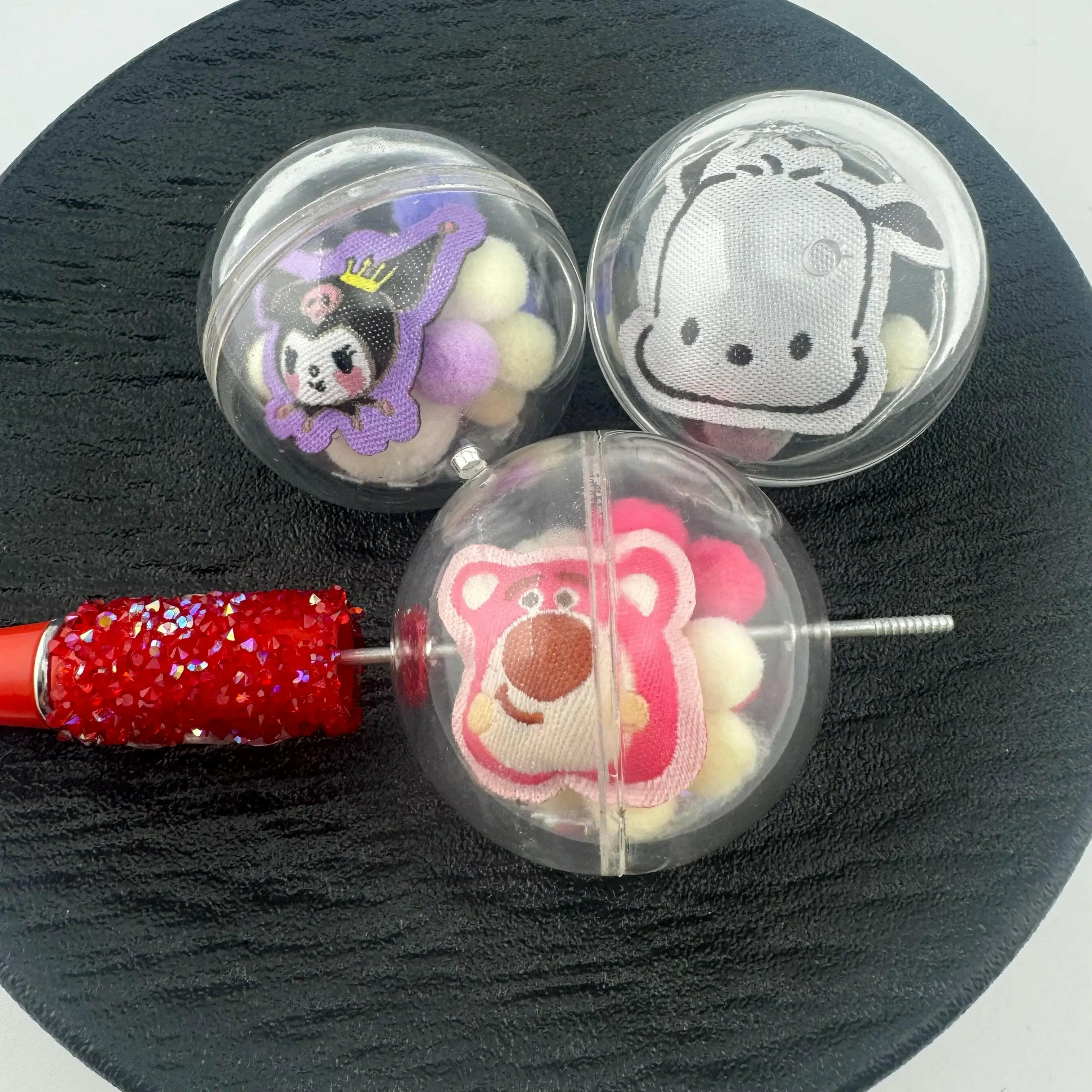 FS1959- Mixed Sanrio Shaker Beads Fit For Beadable Pens Zoe's DIY Shop