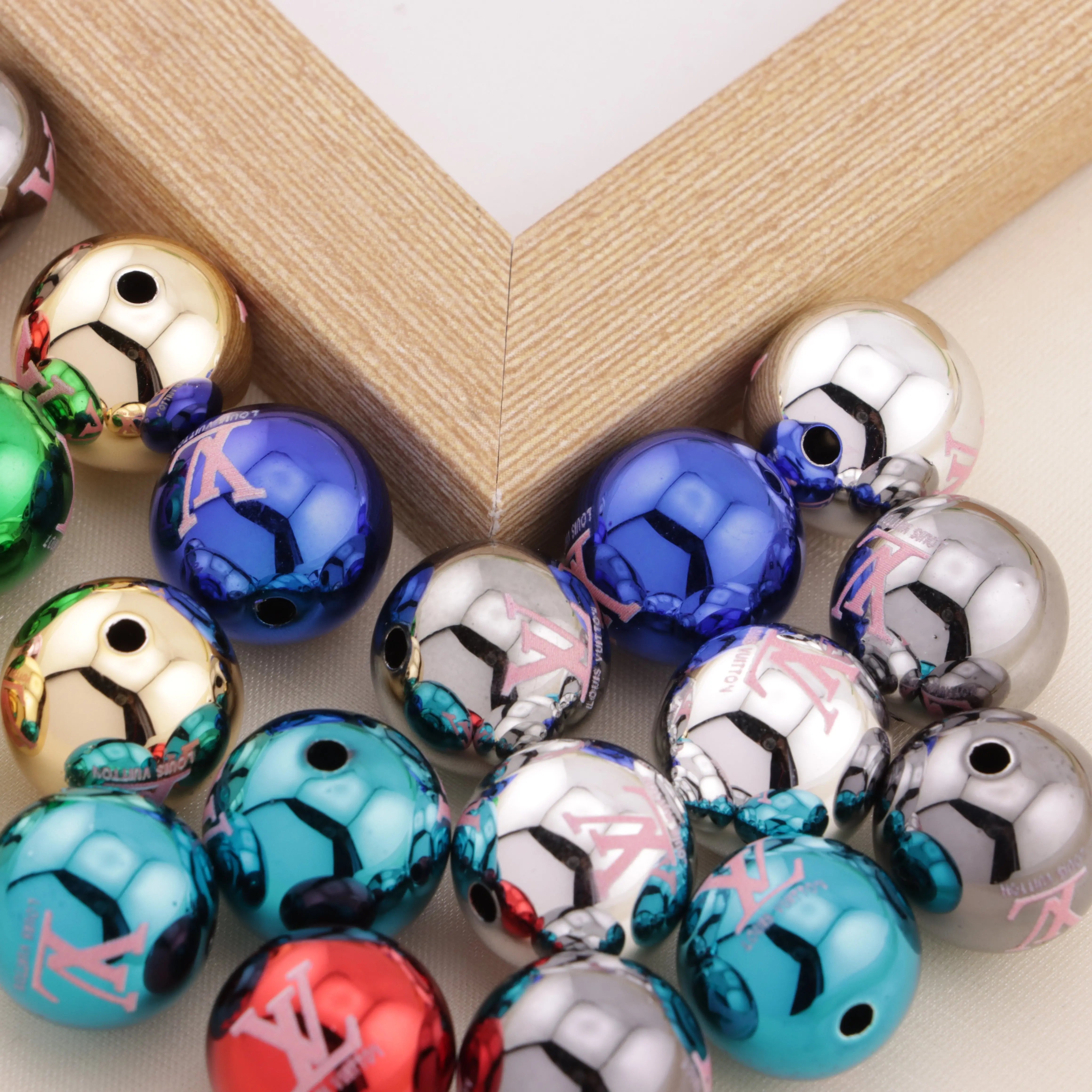16mm Acrylic LV Beads Zoe's DIY Shop