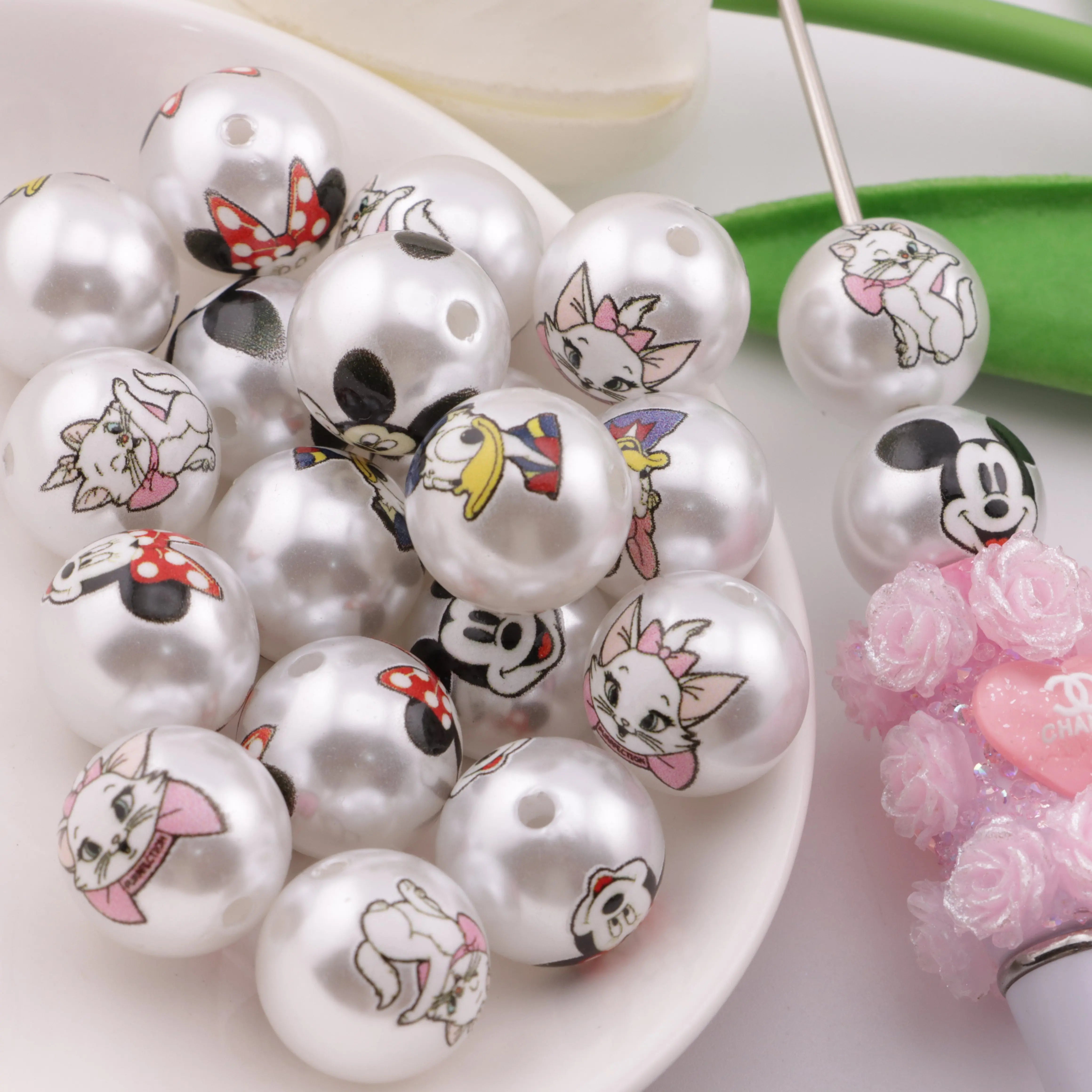 FS5584-16mm Cartoon Imitation Pearl Acrylic Beads - Zoe DIY Wholesale