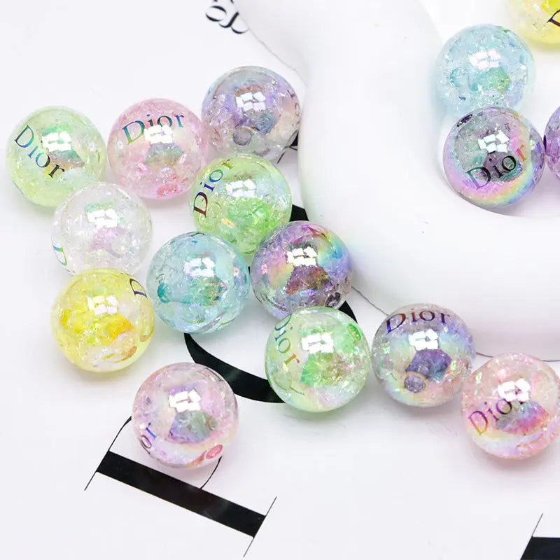 16mm Crackle Acrylic Beads Zoe's DIY Shop