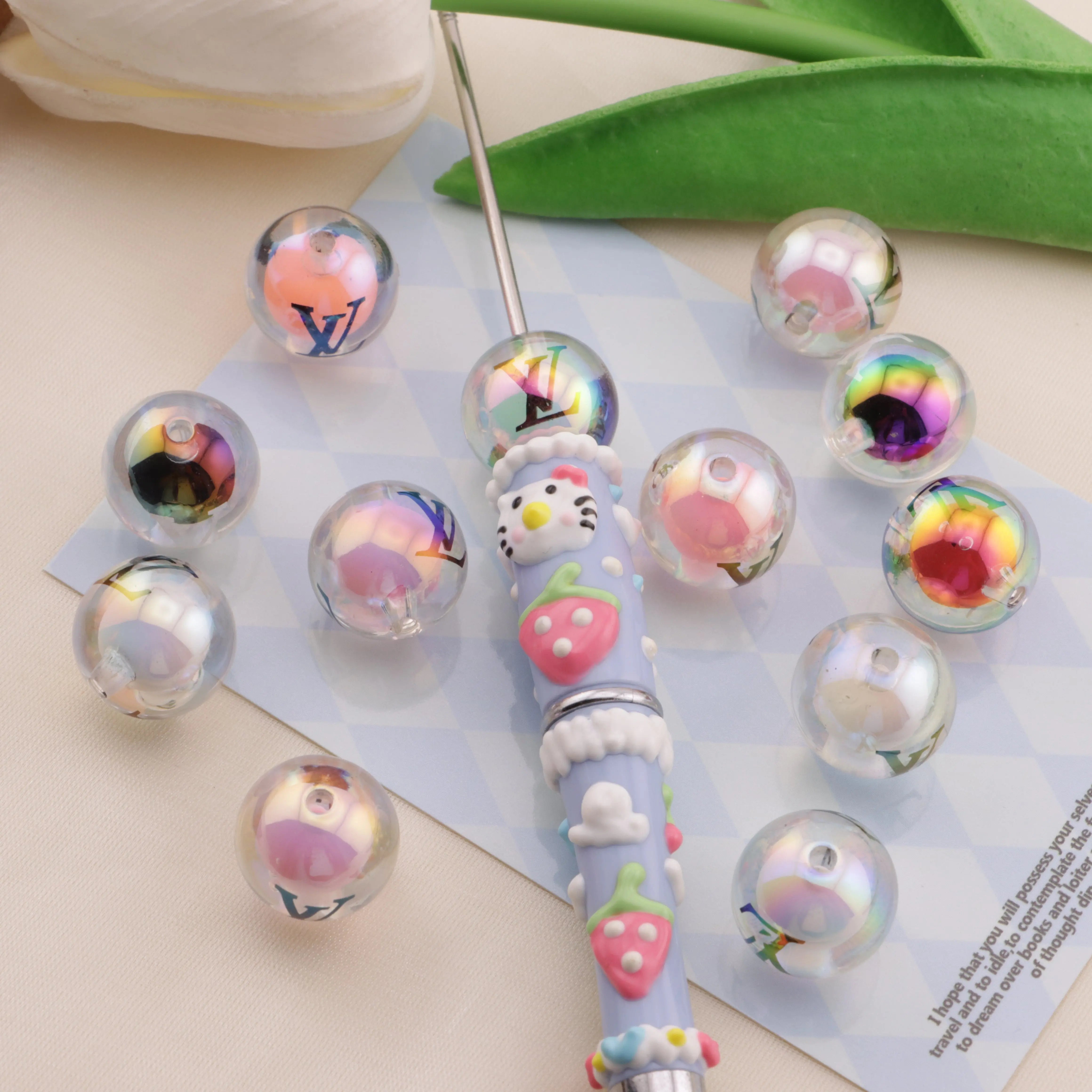 16mm LV Bead-In-Bead Acrylic Zoe's DIY Shop