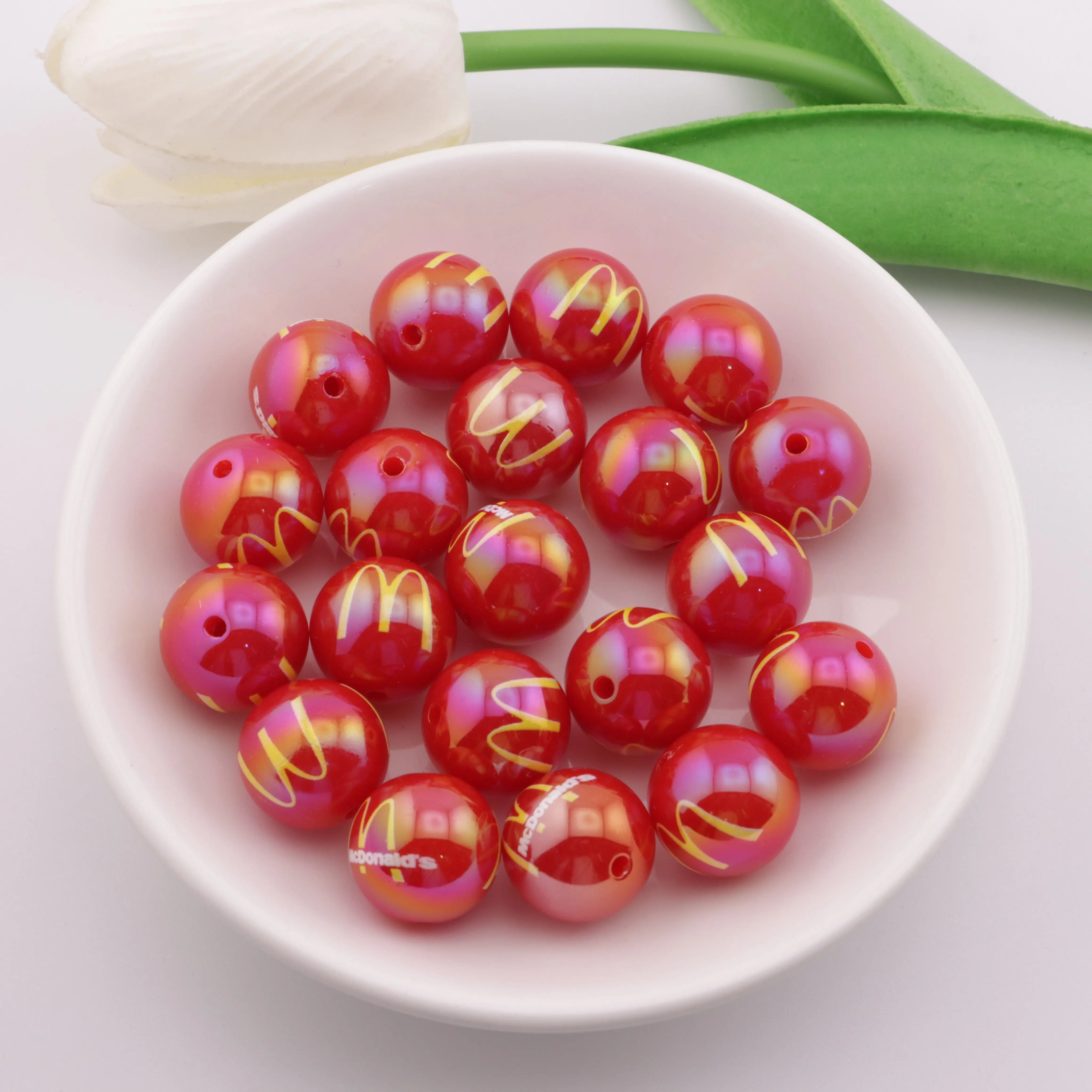 FS3475-16mm McDonald's Beads - Zoe DIY Wholesale