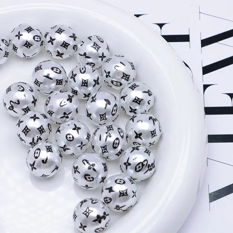 16mm Pearl Looking Acrylic Beads Zoe's DIY Shop