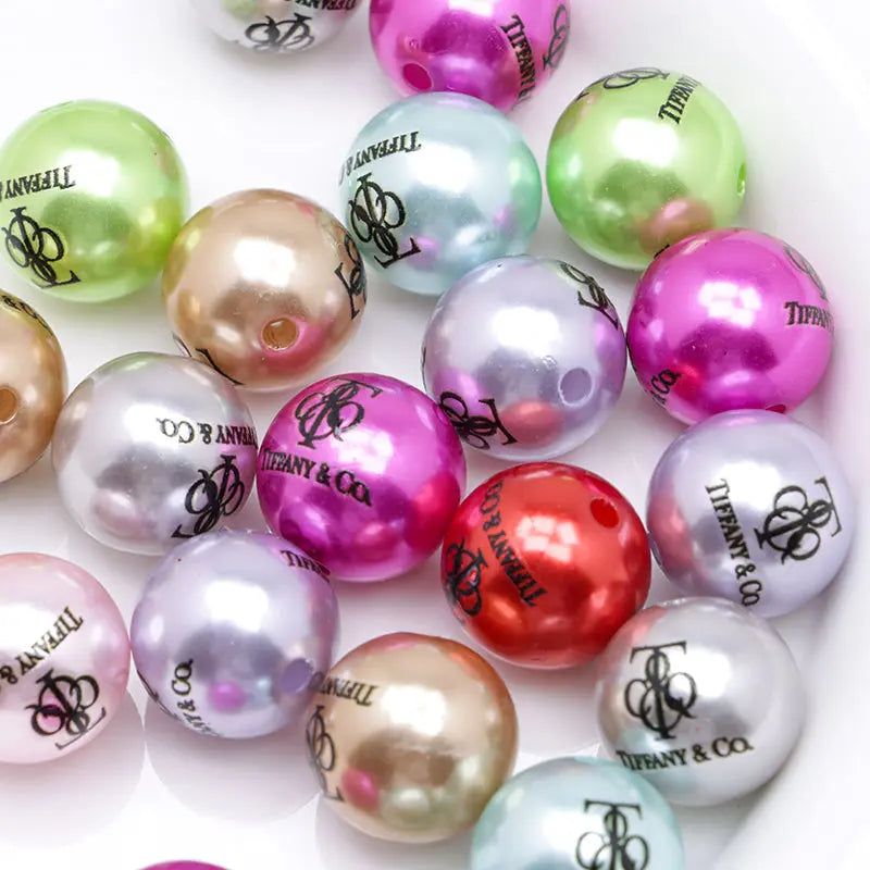 16mm Random Mixed Color Pearl Looking Acrylic Beads Zoe's DIY Shop