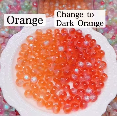 FS6034- 10Mm Optically Variable Glow-In-The-Dark Resin Beads