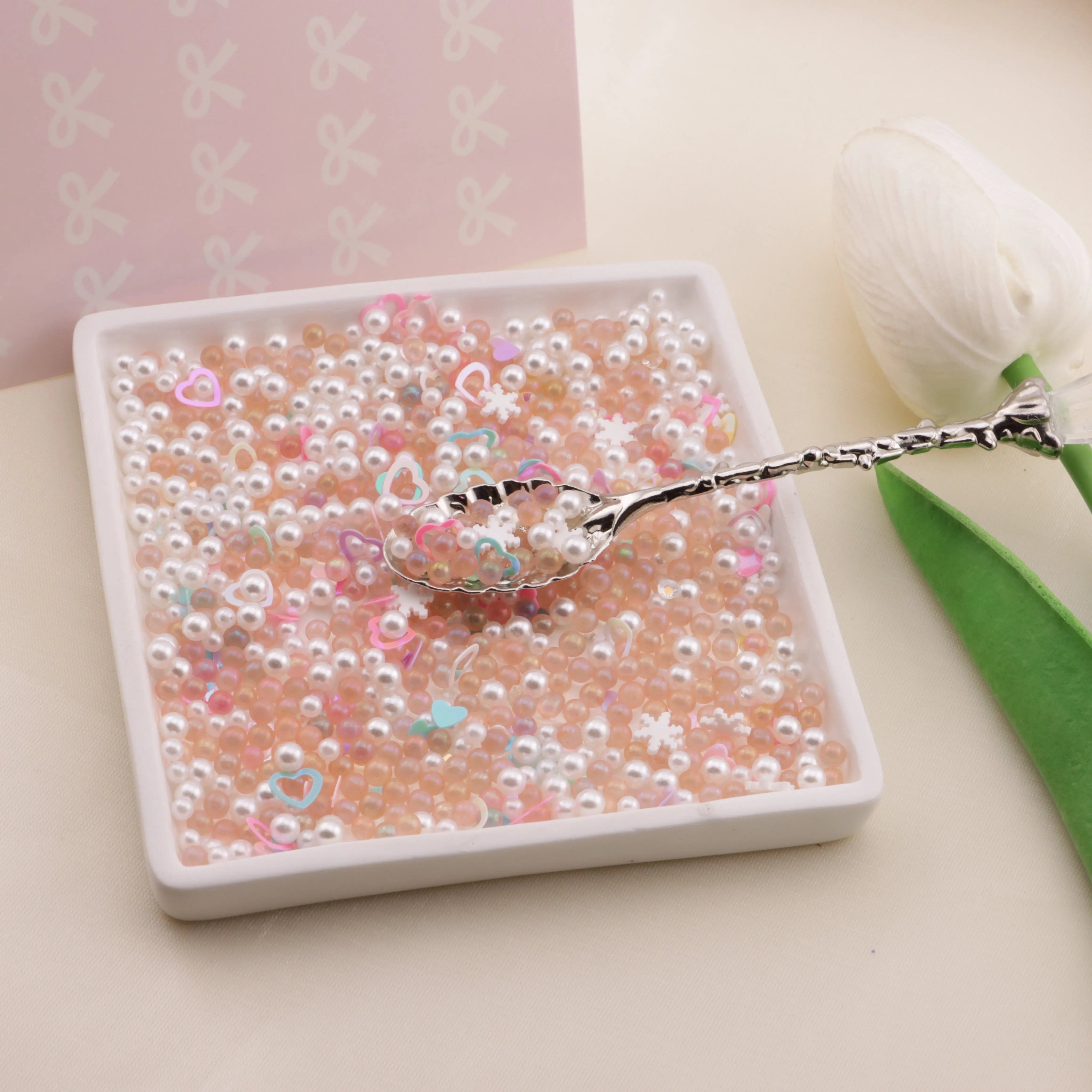FS6570-2-5mm Mixed Refills Pearl + Rhinestone + Glass Bead + Heart Flash + Love Sequins - Zoe DIY Wholesale