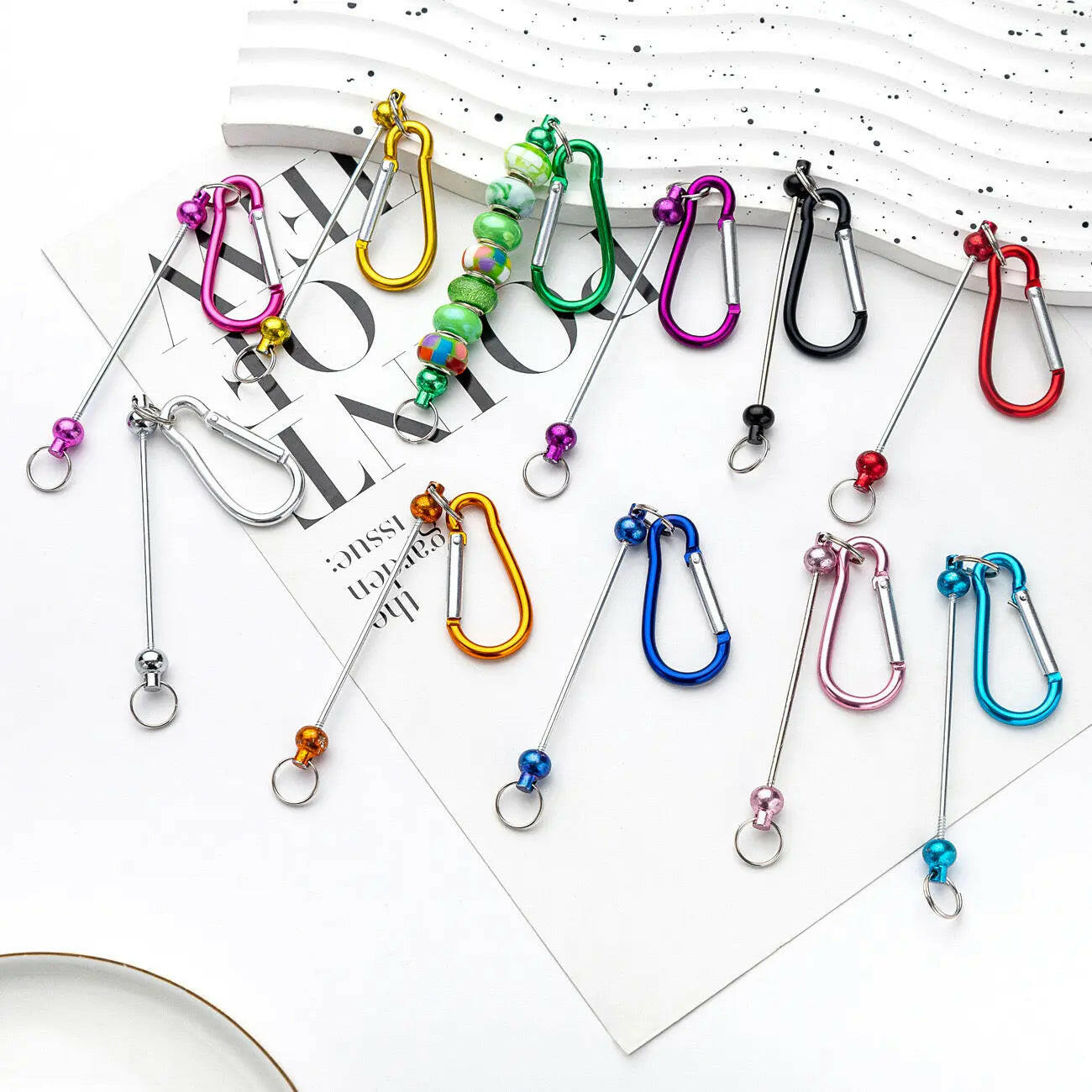FS0245- Outdoor Mountaineering Beadable Keychain Zoe's DIY Shop