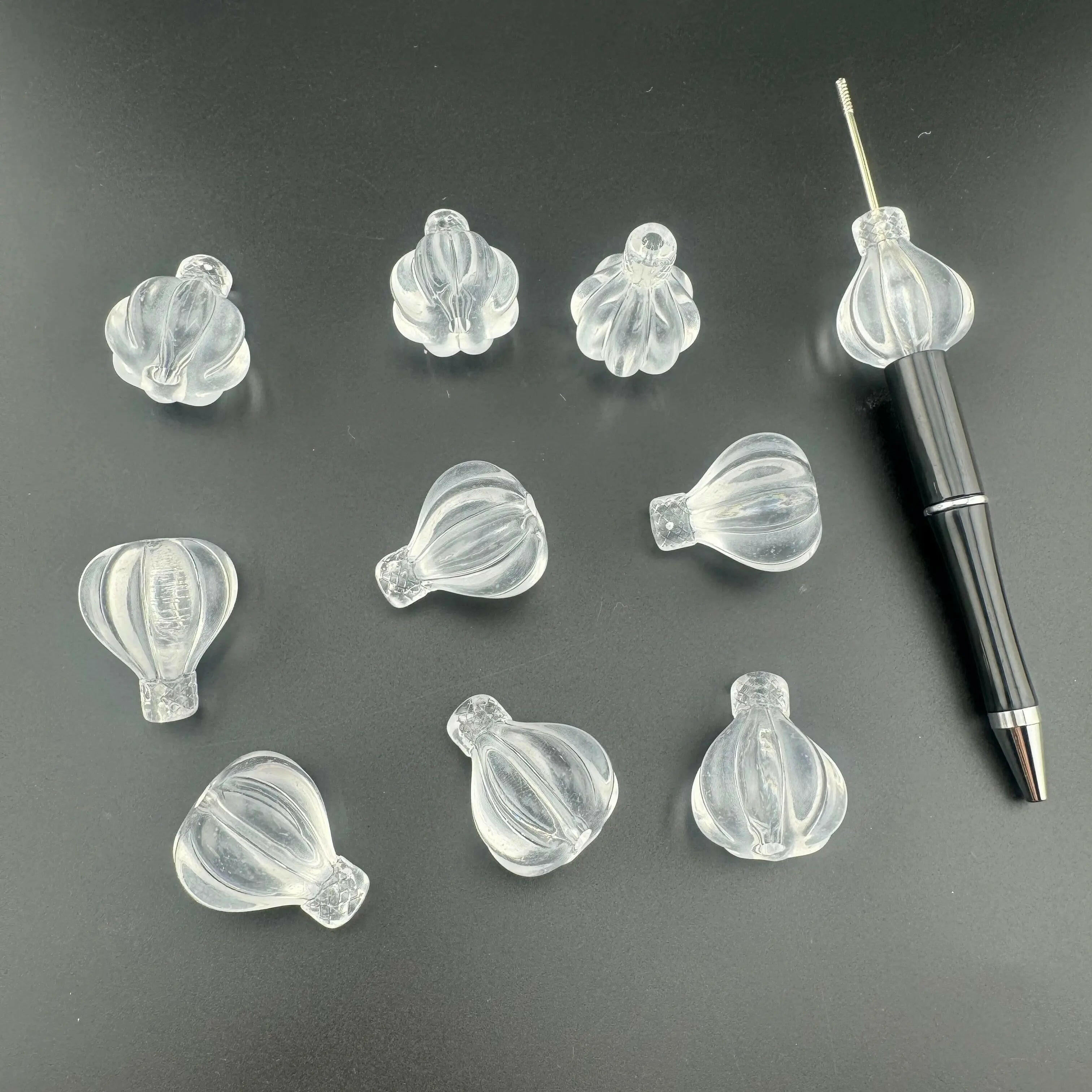 FS0883-25*30MM Clear Balloon Based Beads Fit For Beadable Pens - Zoe DIY Wholesale