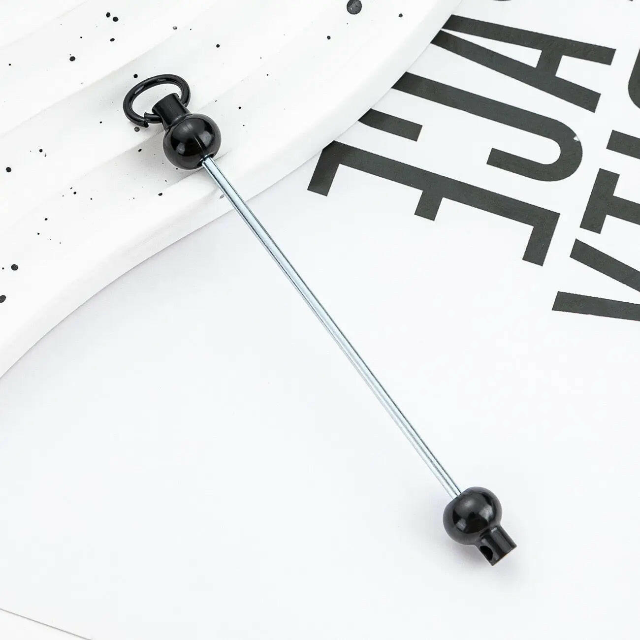 FS0155- DIY Beadable Bar for Keychains in Solid Colors Zoe's DIY Shop