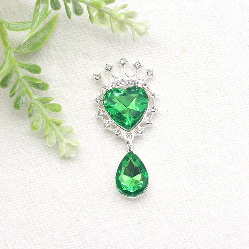 FS4862-Crown Heart Diamond Charms