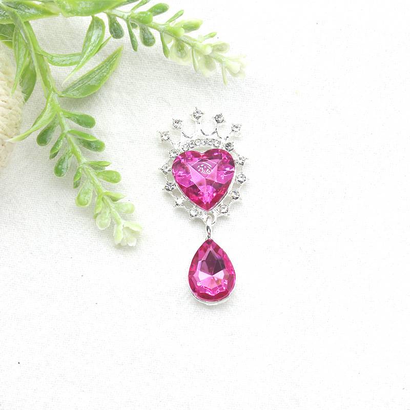 FS4862-Crown Heart Diamond Charms