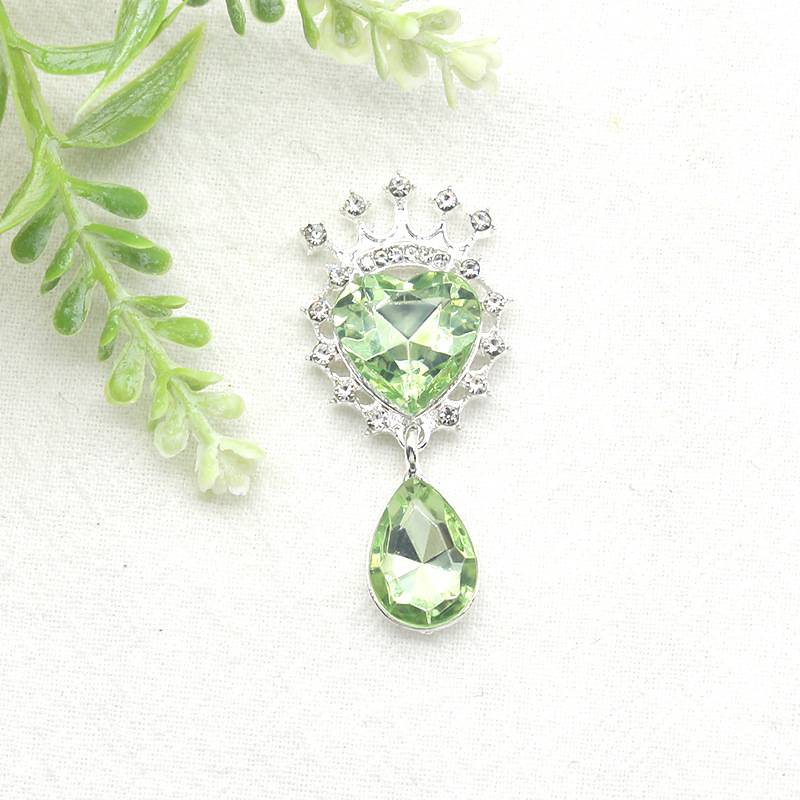 FS4862-Crown Heart Diamond Charms