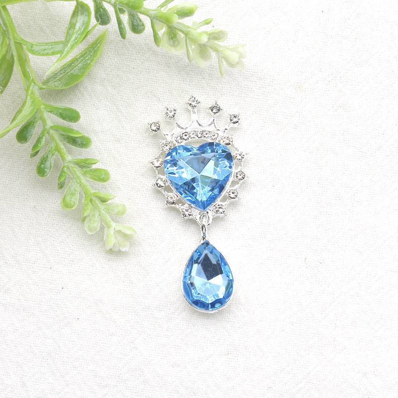 FS4862-Crown Heart Diamond Charms