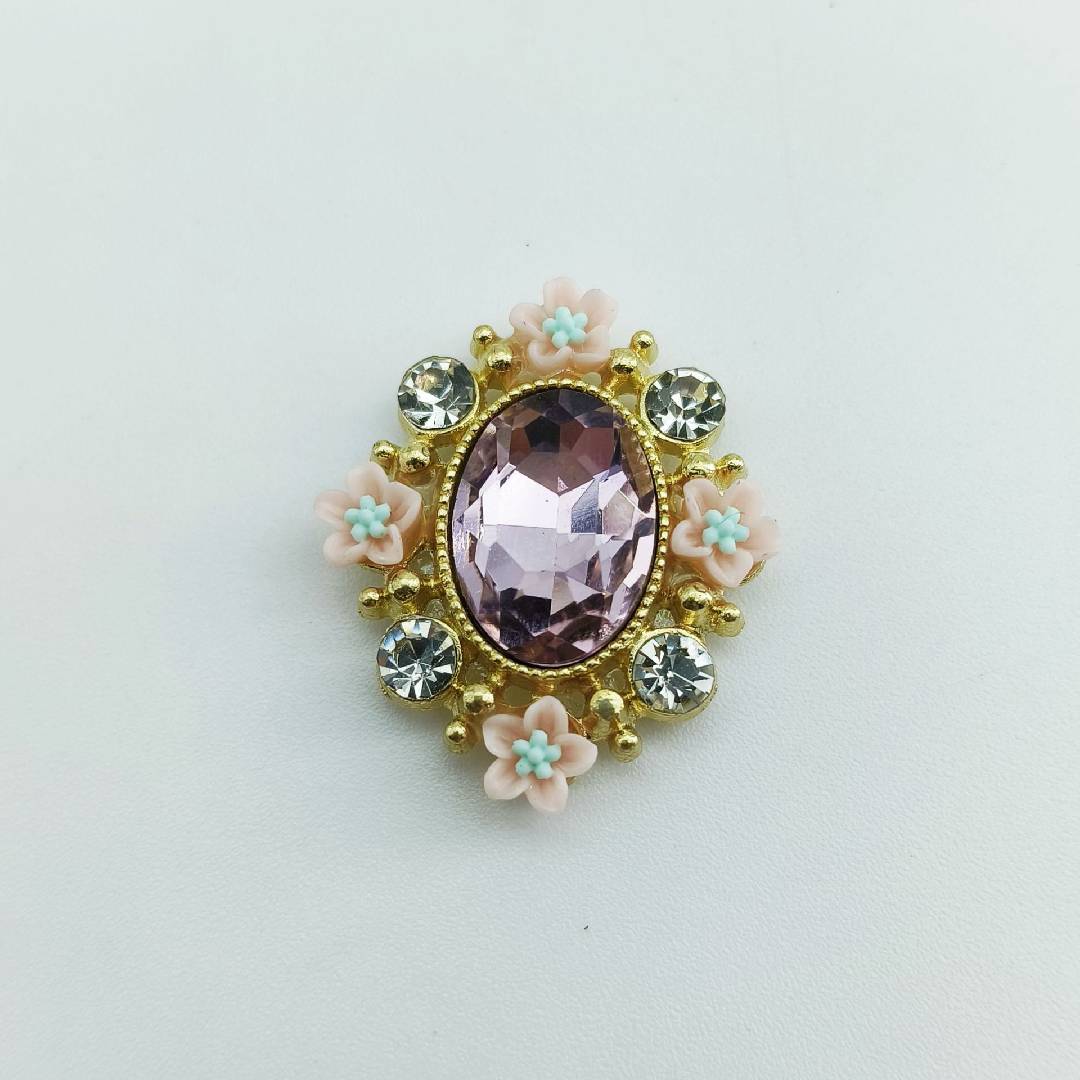 FS4910-Diamond Flower Charms For Making Fancy Beads