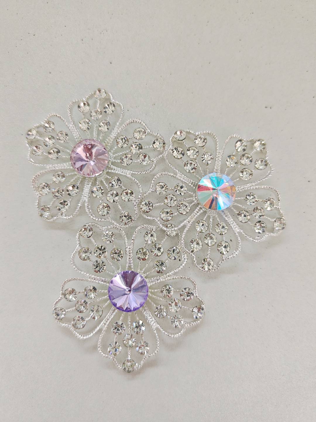 FS4765-Hollow Diamond Flower Patch For Making Fancy Beads