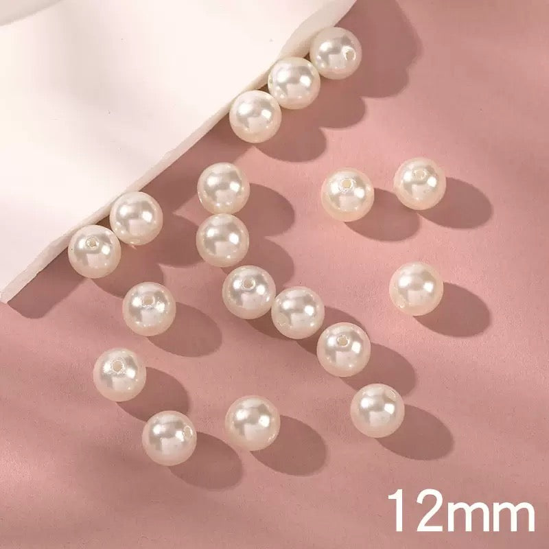 FS1268-16MM Pearl Looking Acrylic Beads Fit For Beadable Pens