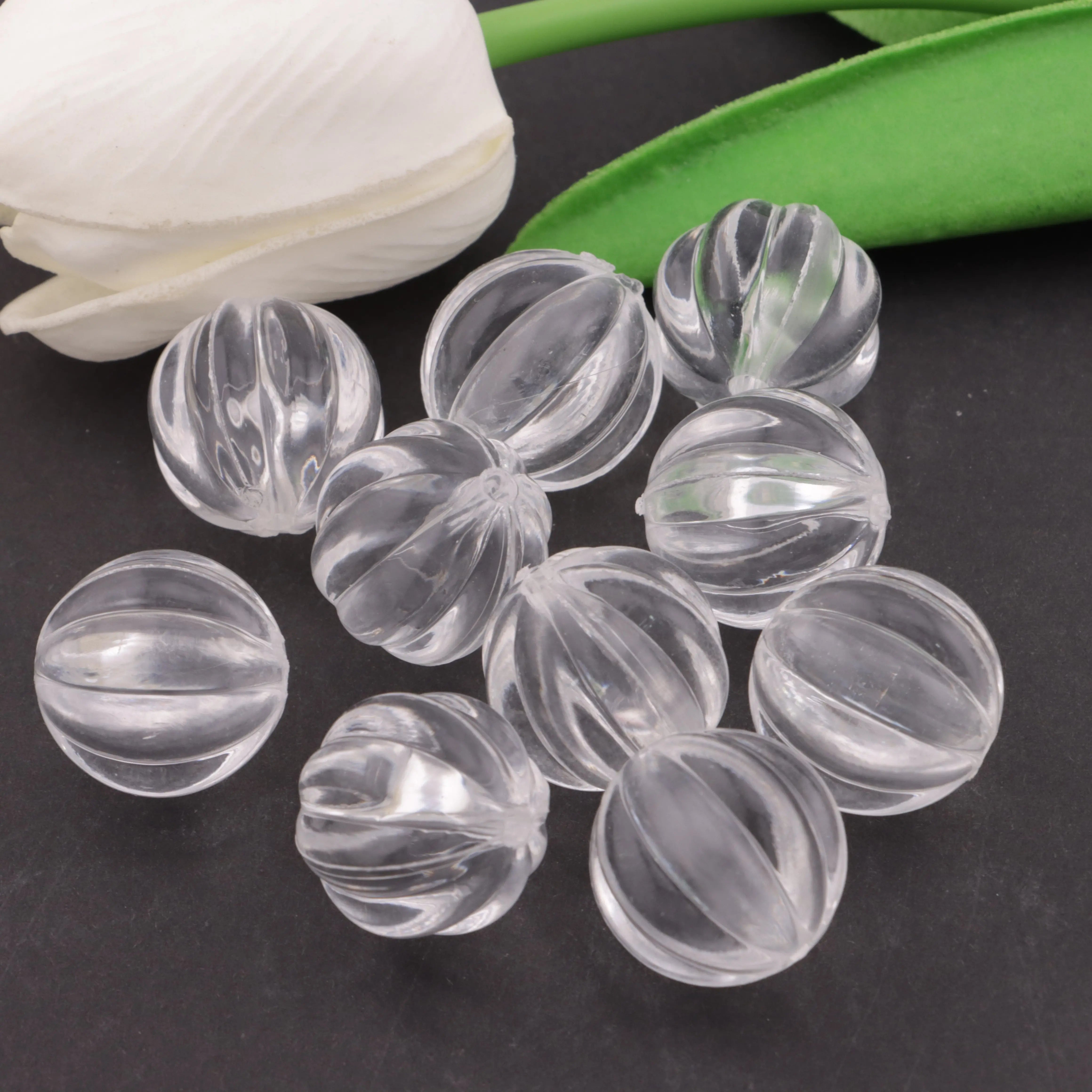 FS0396-20mm Pumpkin Beads - Zoe DIY Wholesale