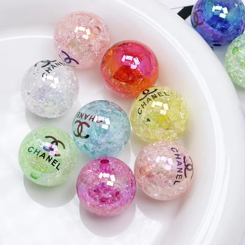 20mm Sparkling Acrylic Beads Zoe's DIY Shop