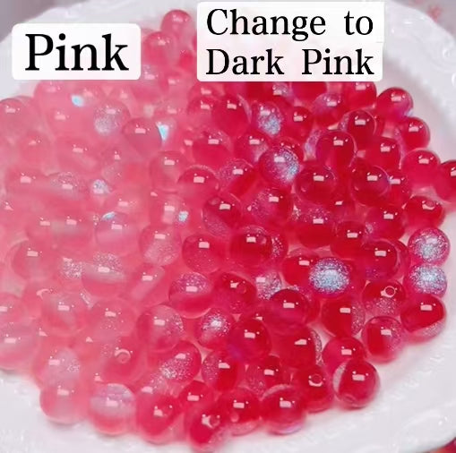 FS6034- 10Mm Optically Variable Glow-In-The-Dark Resin Beads