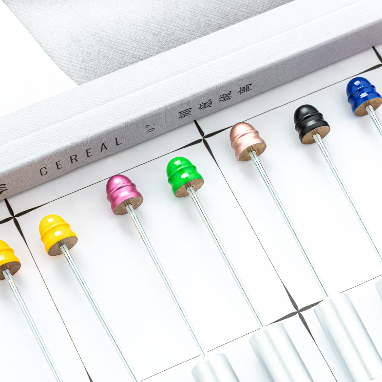FS5398- Metal Multifunctional 5-In-1 Ballpoint Pen Diy Bead Stringing Ruler And Dual-Purpose Screwdriver