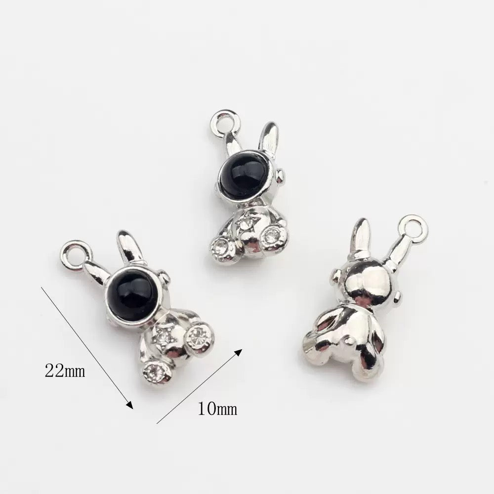 FS5801-About 14*20mm Rabbit Metal Charms For Making Earrings Or Necklace Or Bracelets Zoe's DIY Shop