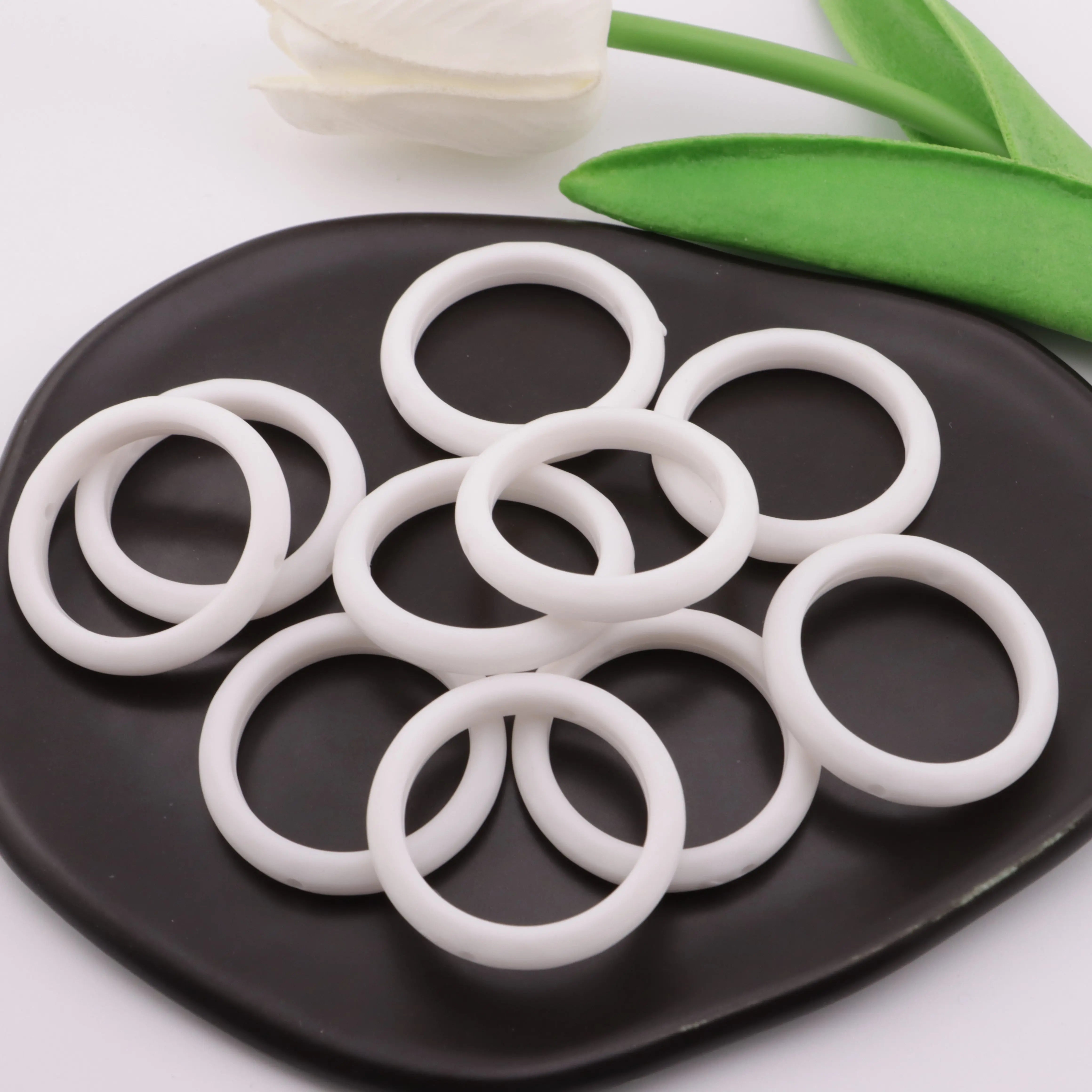 FS0848-34mm Round Frame Beads Hollow Circular Beads - Zoe DIY Wholesale