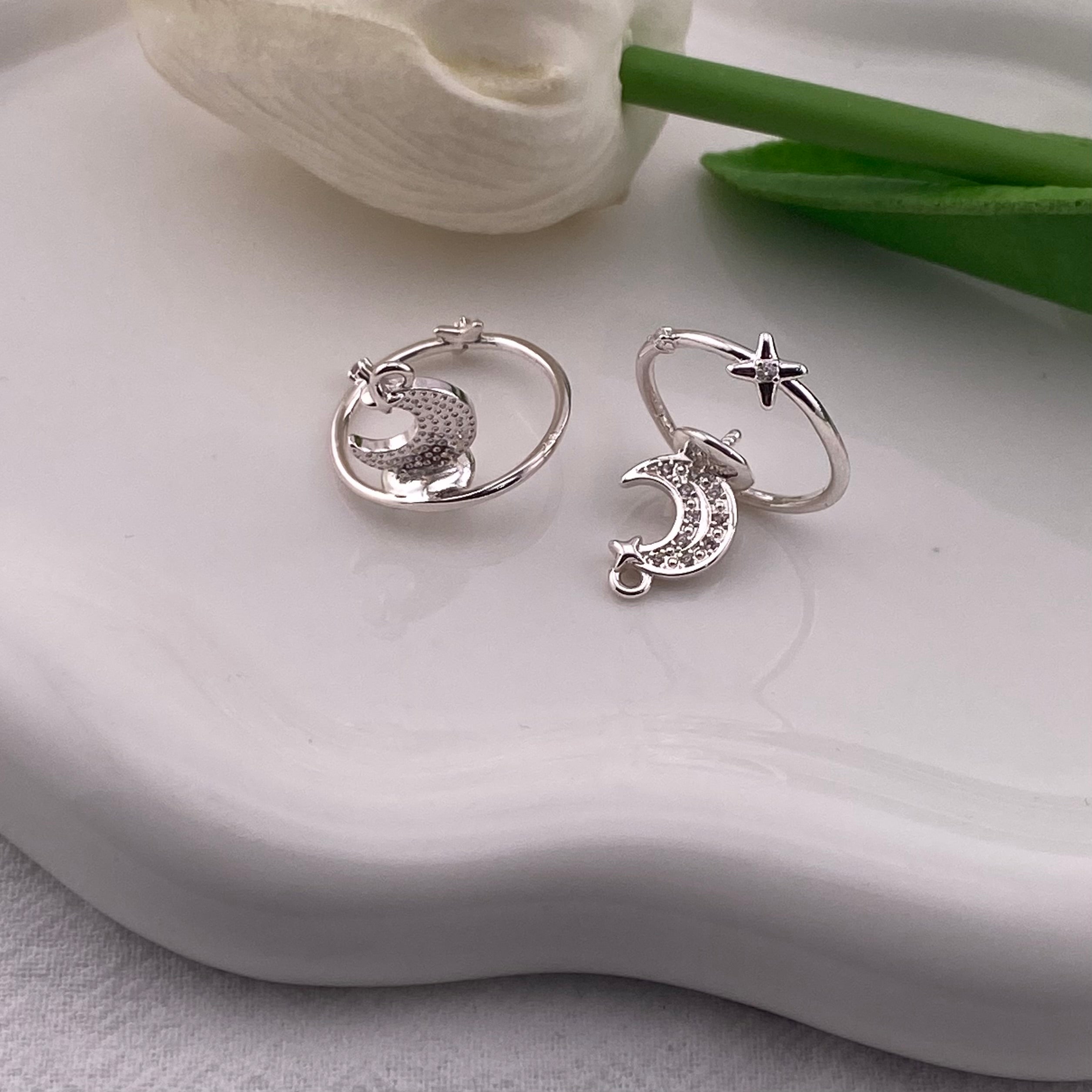 FS6174-Moon and Star Pin Zoe's DIY Shop