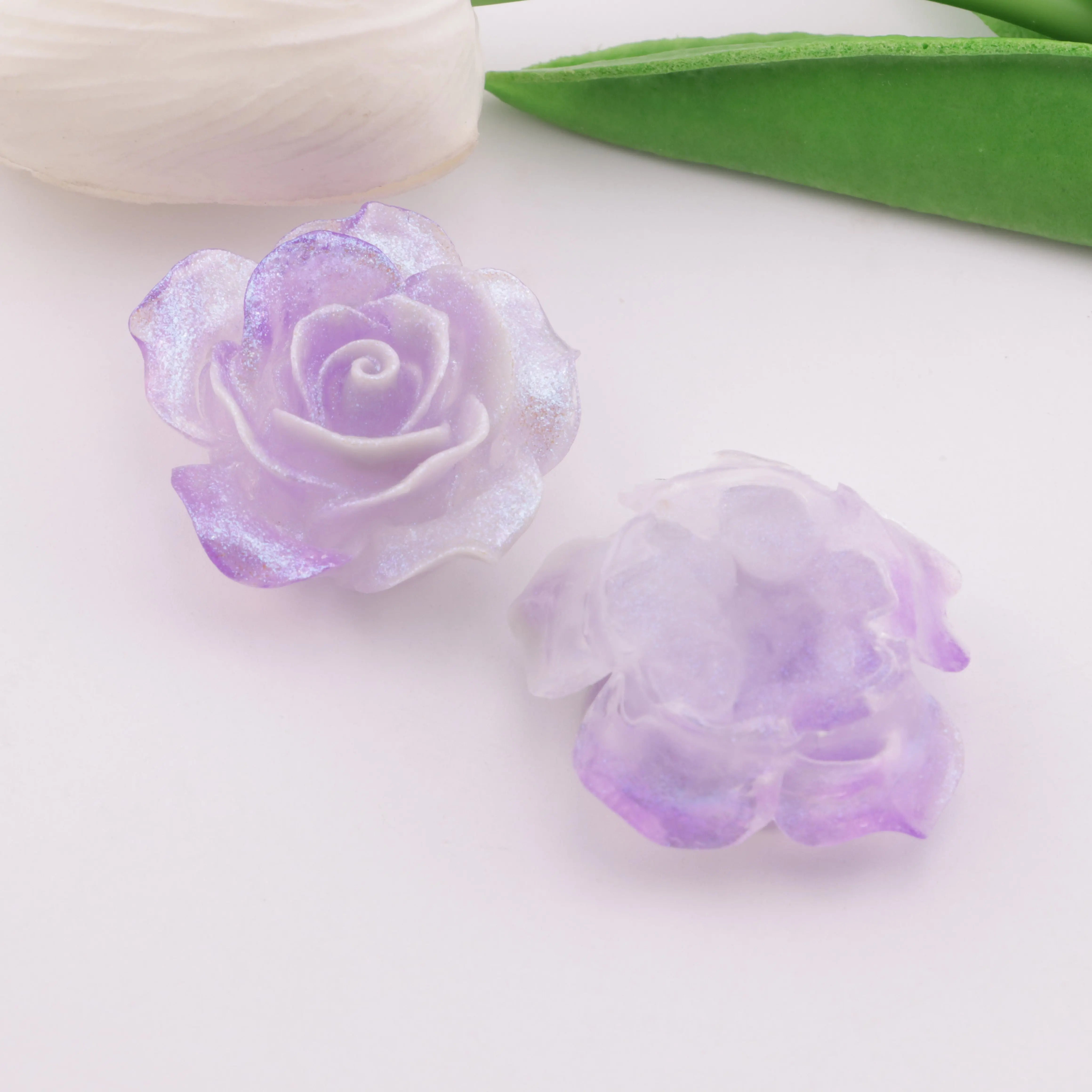 FS5795-36mm Luminous Double-Color Flower Patches - Zoe DIY Wholesale