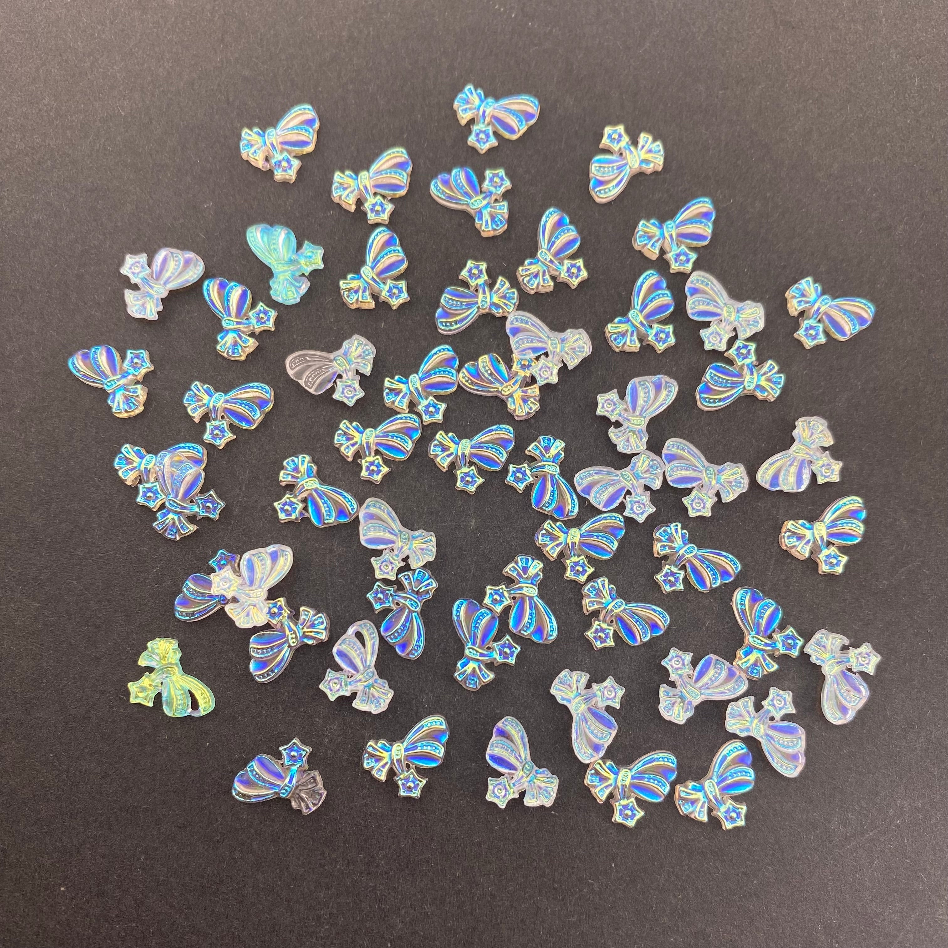 FS5971-11*8mm Star Bows Charms Nail Art Zoe's DIY Shop