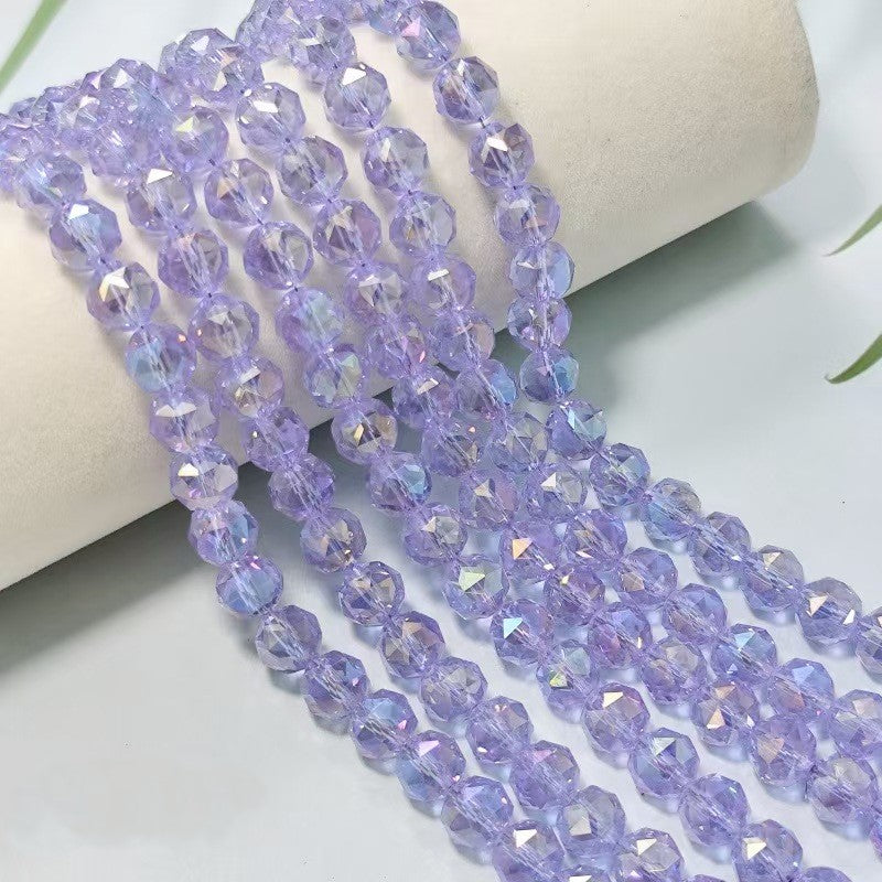 FS5318- About 450 PCS 6mm Crystal Glass Beads