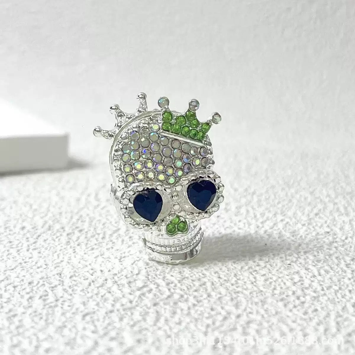 FS19376-About 29*19*16mm Halloween Skull Metal Beads