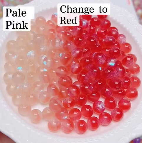 FS6034- 10Mm Optically Variable Glow-In-The-Dark Resin Beads
