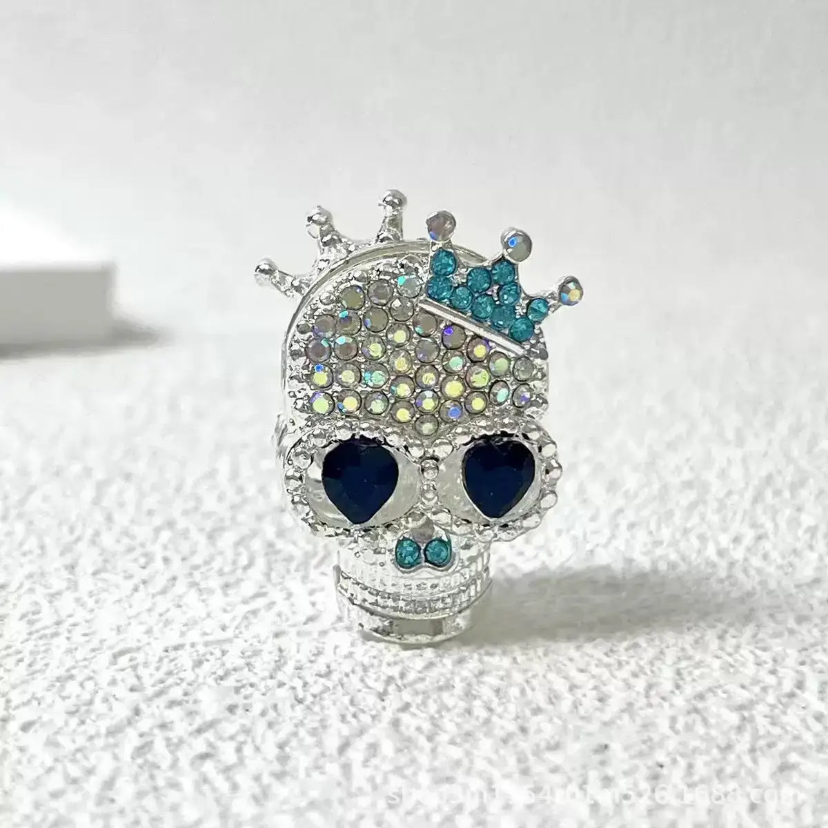 FS19376-About 29*19*16mm Halloween Skull Metal Beads