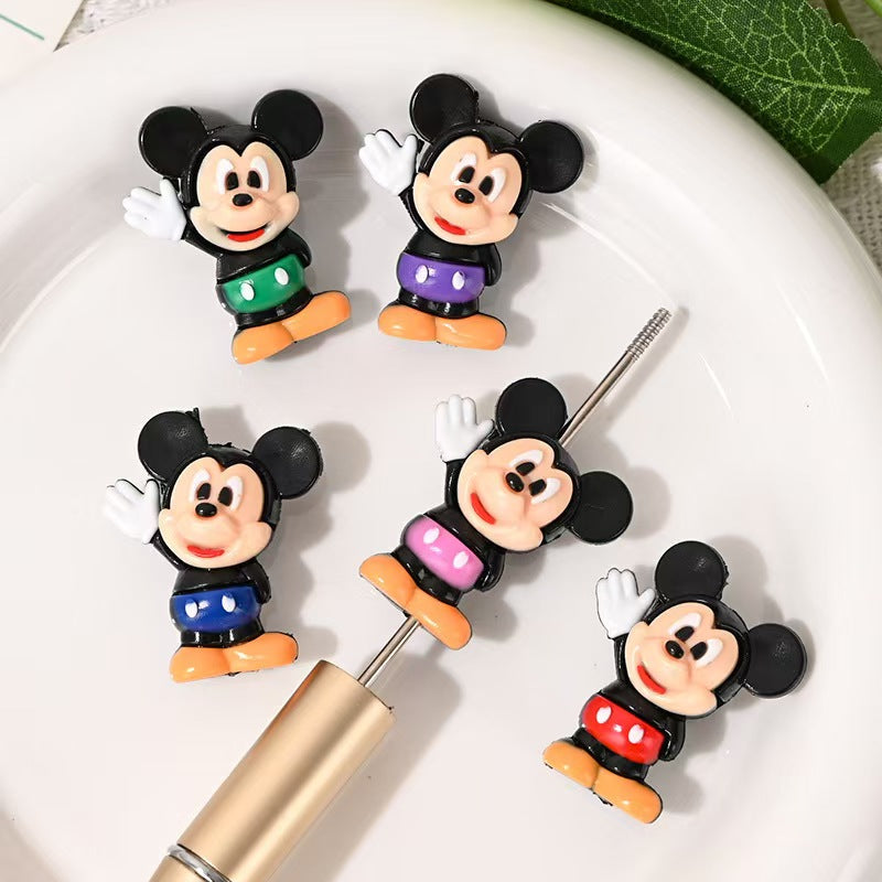 FS5513- Pvc Mk Beads Mickey Silicone Beads Zoe's DIY Shop