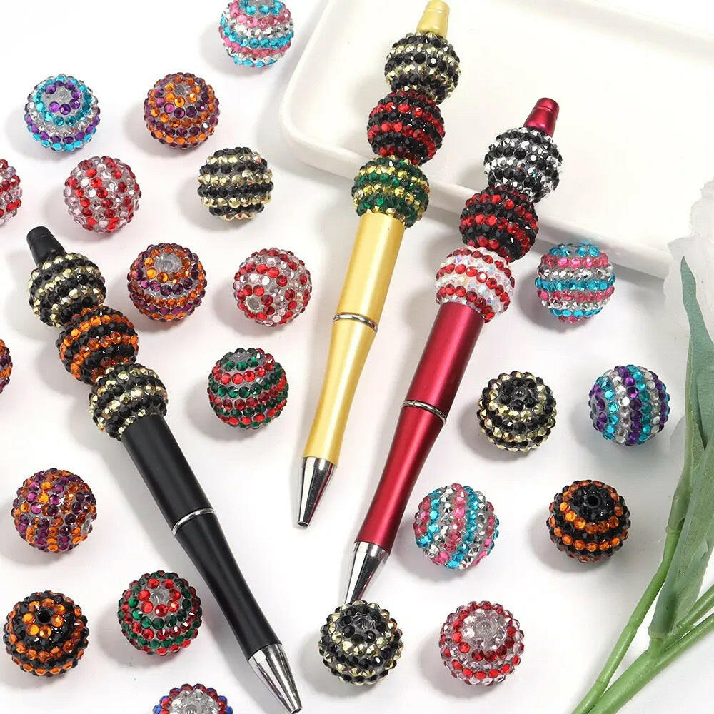 FS1645-20MM Sparkling Beads Fit For Beadable Pen - Zoe DIY Wholesale