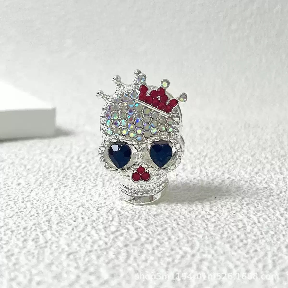 FS19376-About 29*19*16mm Halloween Skull Metal Beads