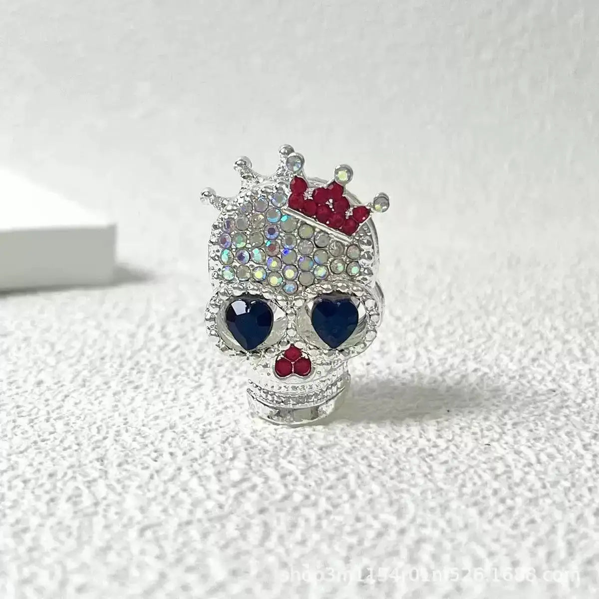 FS19376-About 29*19*16mm Halloween Skull Metal Beads