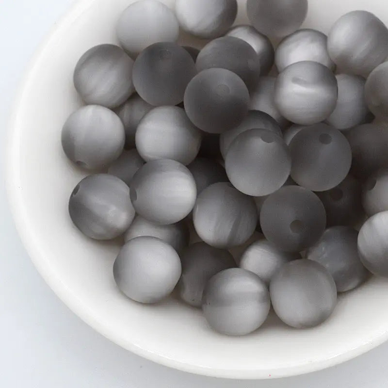 FS1331-16mm Frosted Cat Eye Resin Beads Fit For Beadable Pens - Zoe DIY Wholesale