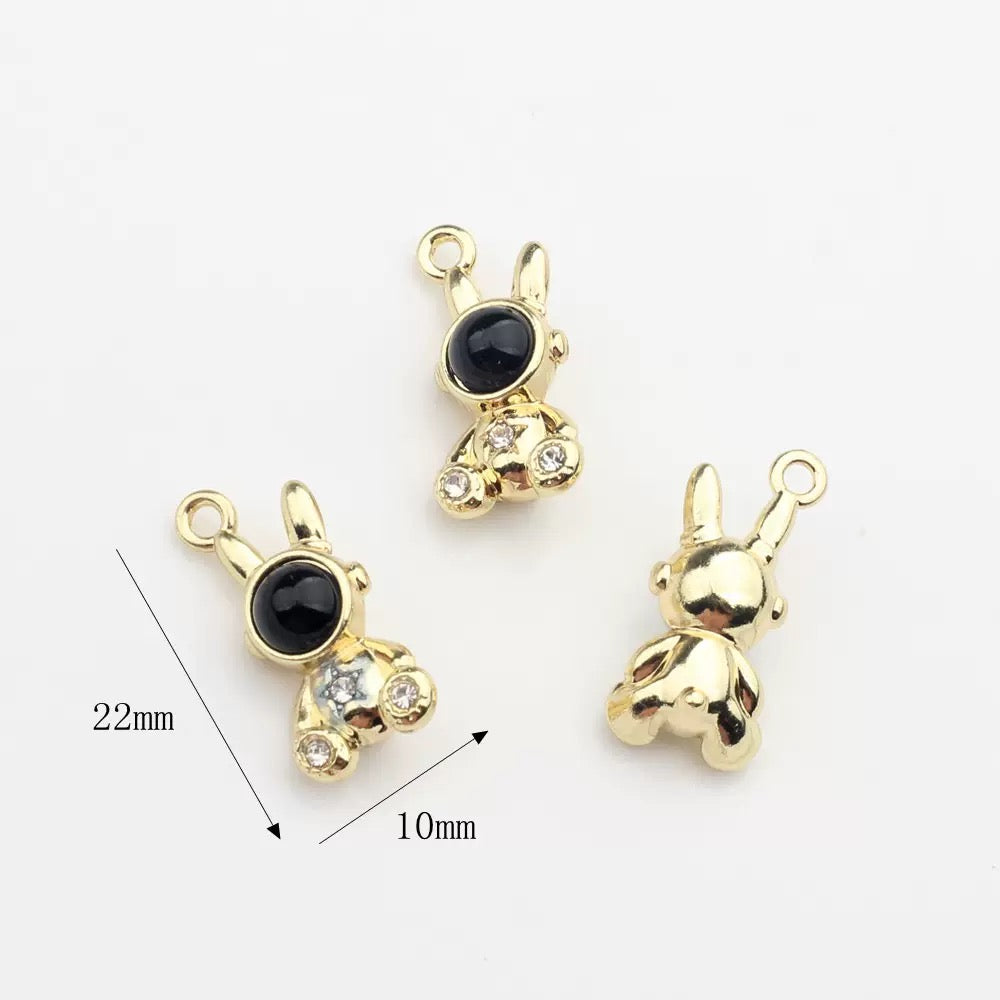 FS5801-About 14*20mm Rabbit Metal Charms For Making Earrings Or Necklace Or Bracelets Zoe's DIY Shop