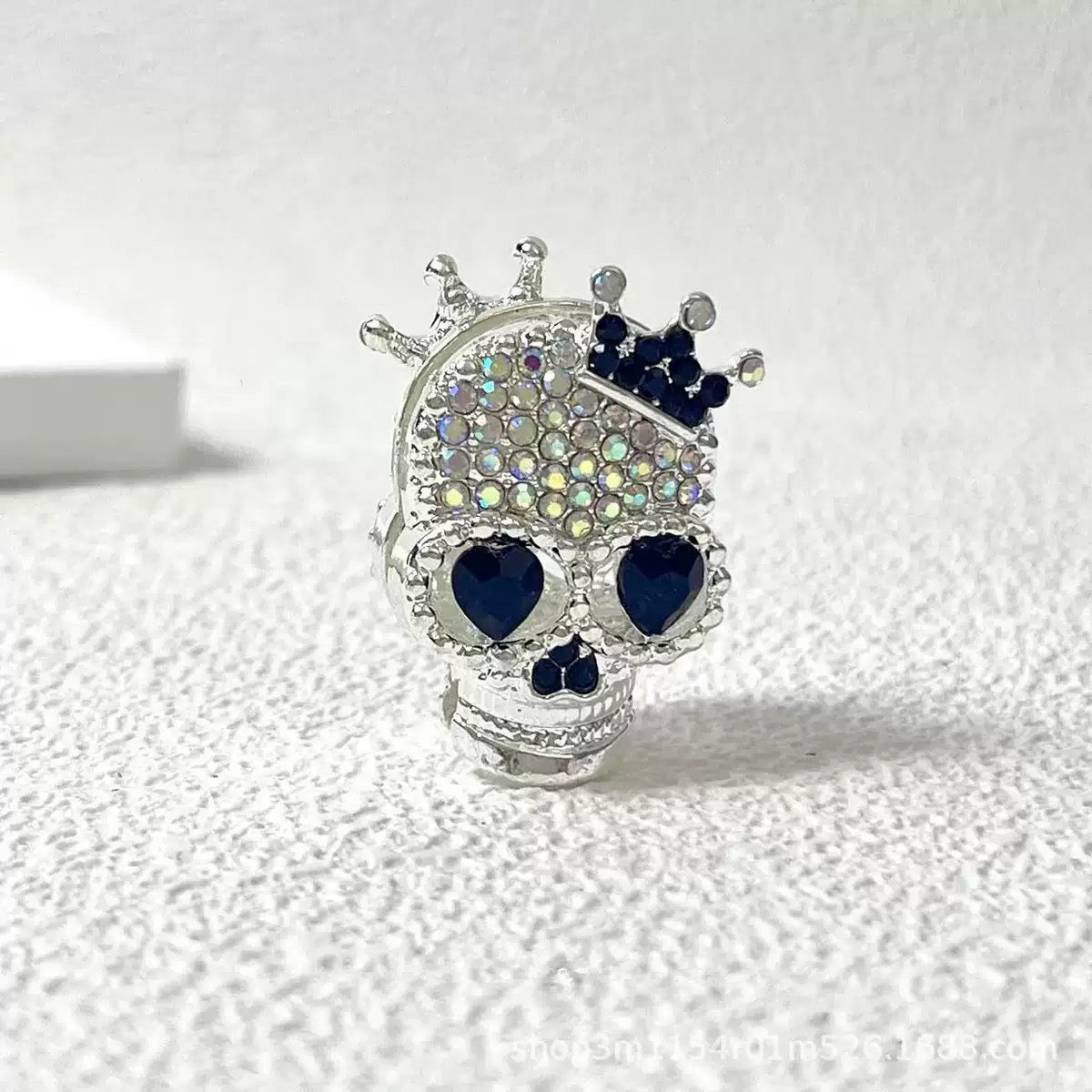 FS19376-About 29*19*16mm Halloween Skull Metal Beads