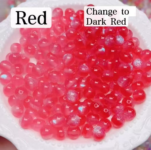 FS6034- 10Mm Optically Variable Glow-In-The-Dark Resin Beads