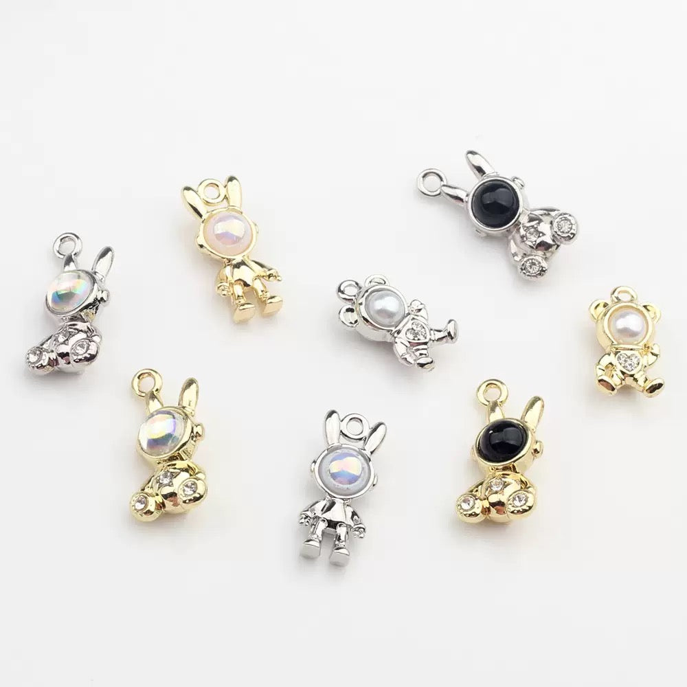 FS5801-About 14*20mm Rabbit Metal Charms For Making Earrings Or Necklace Or Bracelets Zoe's DIY Shop