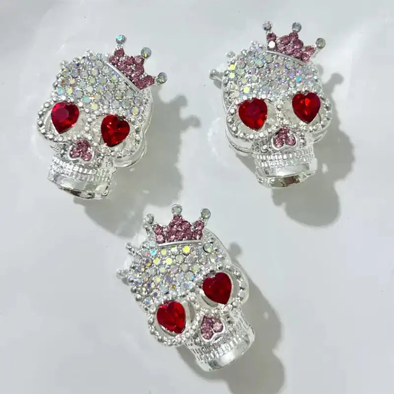 FS19376-About 29*19*16mm Halloween Skull Metal Beads