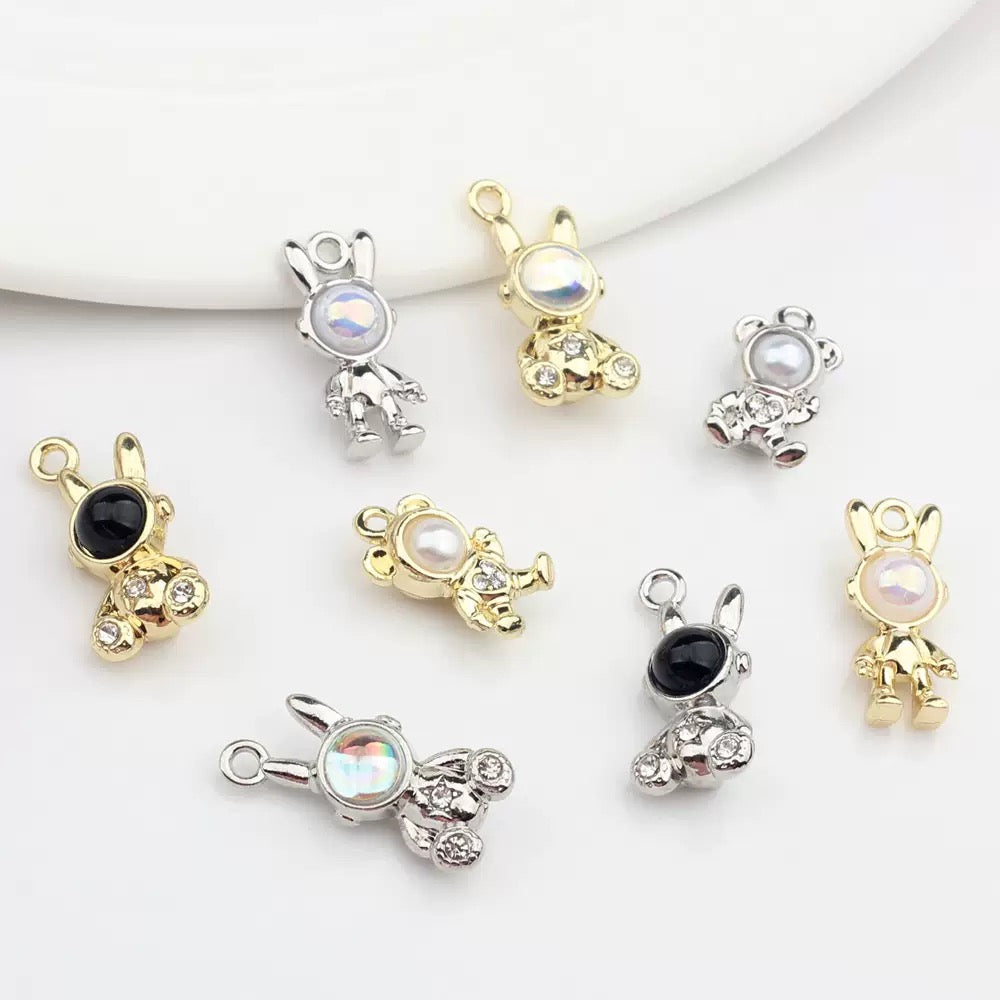 FS5801-About 14*20mm Rabbit Metal Charms For Making Earrings Or Necklace Or Bracelets Zoe's DIY Shop