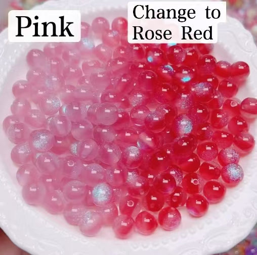 FS6034- 10Mm Optically Variable Glow-In-The-Dark Resin Beads
